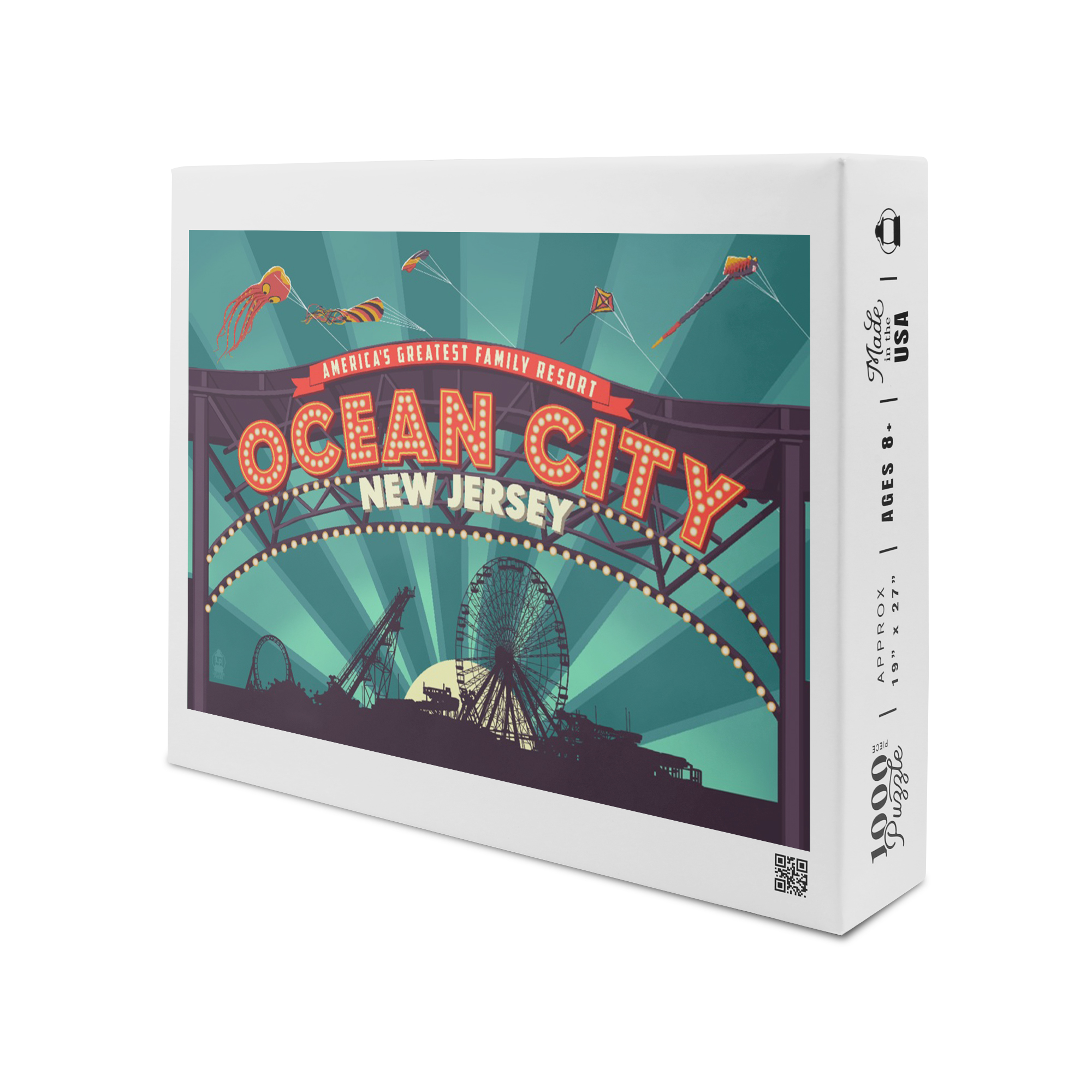 Ocean City, New Jersey, Boardwalk Marquee (1000 Piece Puzzle, Size