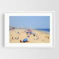 thumbnail image 1 of Ocean City Shoreline 01 - Ocean City Maryland Photography Beach Coastal Seaside Summer Ocean Boardwalk Scenic White Framed Wall Art Print 12 x 18 inches, 1 of 1