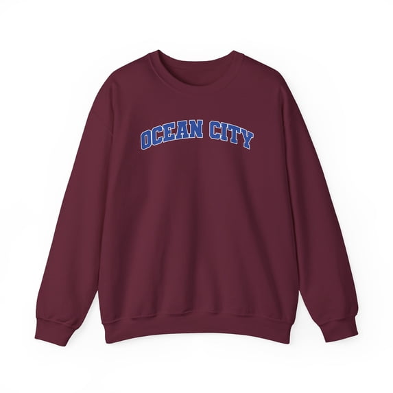 Ocean City Sweatshirt Gifts Crew Neck Shirt Long Sleeve Unisex