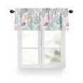 thumbnail image 1 of Ocean Classic Art Valances for Windows Watercolor Starfish Coral Shell Valance Rod Pocket Light Filtering Short Window Treatments Curtains for Kitchen Bathroom Living Room Bedroom, 42 x 12 Inch, 1 of 7