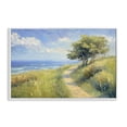 thumbnail image 1 of Stupell Industries Ocean Coast Walk Landscape White Framed Giclee Art, design by Gina Kelly, 1 of 8