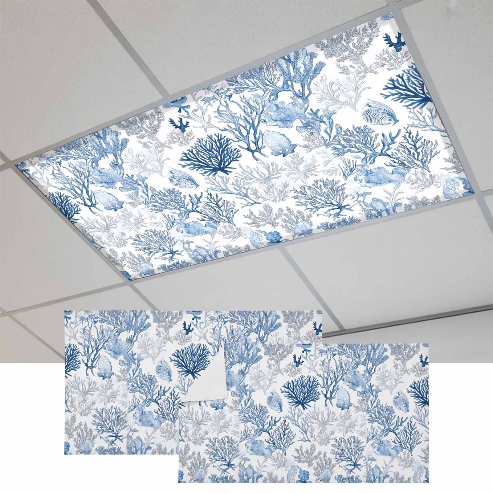 A closer look at Coral Ceiling Fan Light Kit Decor