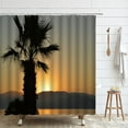 thumbnail image 1 of Ocean Coastal Sunrise Shower Curtain Beach Colorful Cloud Sunset Natural Scenery Waterproo, 1 of 5
