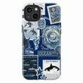 thumbnail image 1 of Ocean Collage Touch Phone Case for iPhone 16 15 14 13 12 11 Pro Plus Mini, Blue Marine Life Design with Whales, Sharks & Sea Creatures, Dual Layer Protective Cover, Gift for Ocean & Nature Lovers, 1 of 6