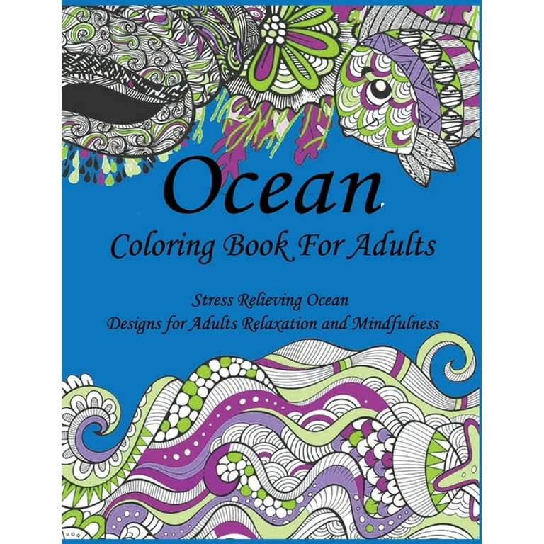 Adult Coloring Book | By The Beach | Calming Coloring Book for Adults |  Relaxing and Beautiful Beach Scenery | Instant Download