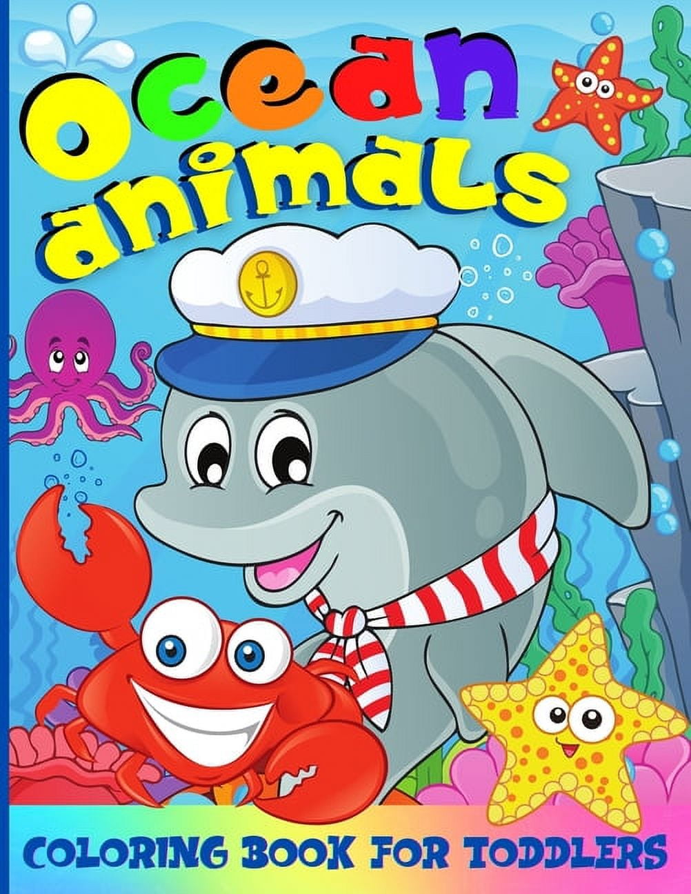 Ocean Coloring Book For Kids: 50 Fun Coloring Pages With Amazing Sea ...