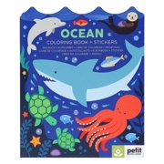Ocean Coloring Book + Stickers, Paperback