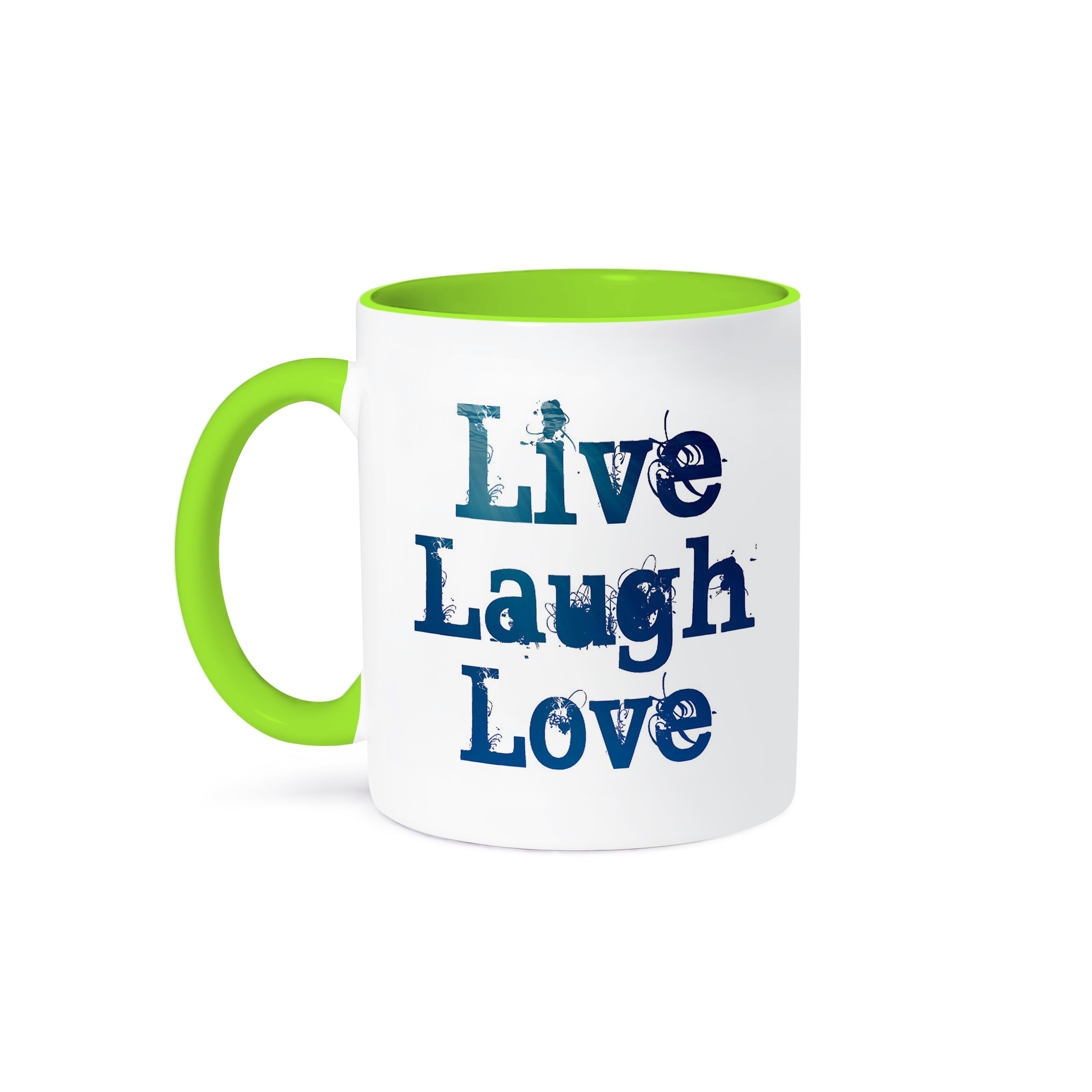 12 Handliche Grußkarten Im Set: Live, Laugh, Love Mit Süßen Aqua-Schmetterlingen – Perfekt Zum Verschicken Oder Verschenken