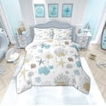 thumbnail image 1 of Ocean Comforter Set Starfish Coral Nautical Coastal King Bedding Comforter Sets ,Nautical Marine Life Quilt Seashell Conch Duvet Insert,Hawaii Beach Decor, 1 of 5