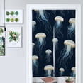 thumbnail image 1 of Ocean Coral Jellyfish Print Door Curtain Nordic Living Room DoorCurtain Porch Partition Curtain Kitchen Rative Half Curtain, 1 of 4