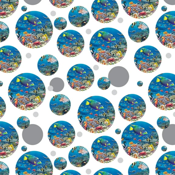 Ocean Coral Reef Angel Fish Garden Diving Premium Gift Wrap Wrapping Paper Roll