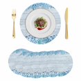 thumbnail image 1 of Ocean Coral Round 15 Inch Placemats Set of 6, Summer Underwater Marine Starfish Wooden Blue HeatResistant Non Slip Place Mats for Dining Table, Wipeable Braided Kitchen Table Mats for Housewarming, 1 of 9