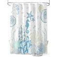 thumbnail image 1 of Ocean Coral Shower Curtain Set ，Waterproof Fabric Shower Curtains Blue Theme Shell Seahorse Starfish Abstract Shower Curtains for Bathroom,Bathroom Decor 72"x84", 1 of 6