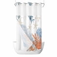 thumbnail image 1 of Ocean Corals No Hook Shower Curtain with Snap in Liner Summer Beach Coral Sea Stars Waterproof Bathroom Shower Curtain with See Through Top Window for Bathtub 36" x 72", 1 of 9