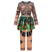 Ocean Costume Set Halloween Long Sleeve Hawaii Party Outfit 2-8Years