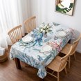 thumbnail image 1 of Ocean Crab Table Cloth Waterproof Tablecloths, Summer Coastal Coral Flower Shells Tablecloth Dining Table Cover for Kitchen Party Tabletop Outdoor, Rectangle Tablecloth 60x84 Inch, 1 of 9