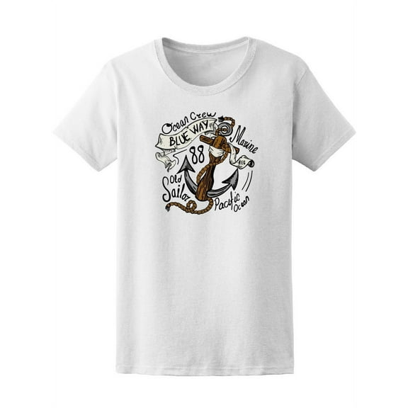 Ocean Crew Sailor's Anchor T-Shirt Women -Image by Shutterstock, Female Small