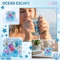 thumbnail image 1 of Ocean Cube Squeeze Toy, Clear Ocean Shell Filled Stress Relief Squishy Cube, Jelly Fidget Squeeze Toy for Anxiety Relief Desktop Decor Gift, 1 of 6