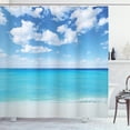 thumbnail image 1 of Ocean Decor Shower Curtain Set, Surreal Tropical Seascape With Dreamy Sea And Bright Sky Paradise Coast Hawaiian Art, Bathroom Accessories, 69W X 70L Inches, By Ambesonne, 1 of 2