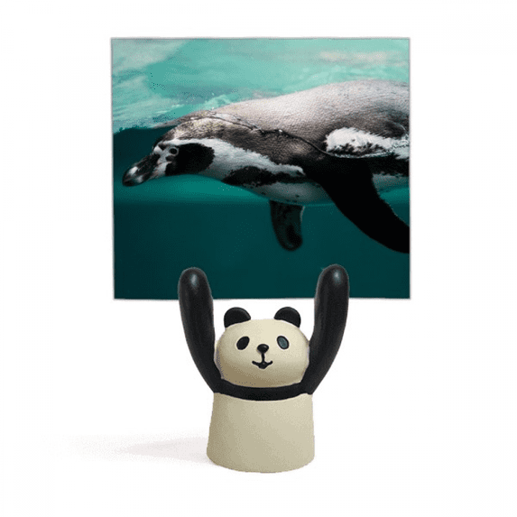 Ocean Deep Blue Penguin Water Picture Memo Holder Cartoon Animal Panda Stand Decoration