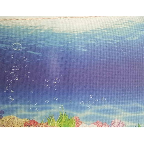 Wizardi Canvas Aida for Embroidery with an Applied Background - Ocean Depths KF-1135A Alisena