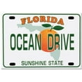 thumbnail image 1 of Ocean Drive Miami Florida License Plate Fridge Collector's Souvenir Magnet 2.5 inches X 3.5 inches, 1 of 1