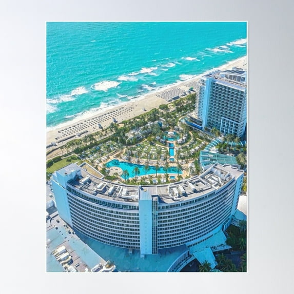 Ocean Drive Miami Poster Wall Art, Modern Wall Decor For Living Room Bedroom, 24x36 UNFRAMED