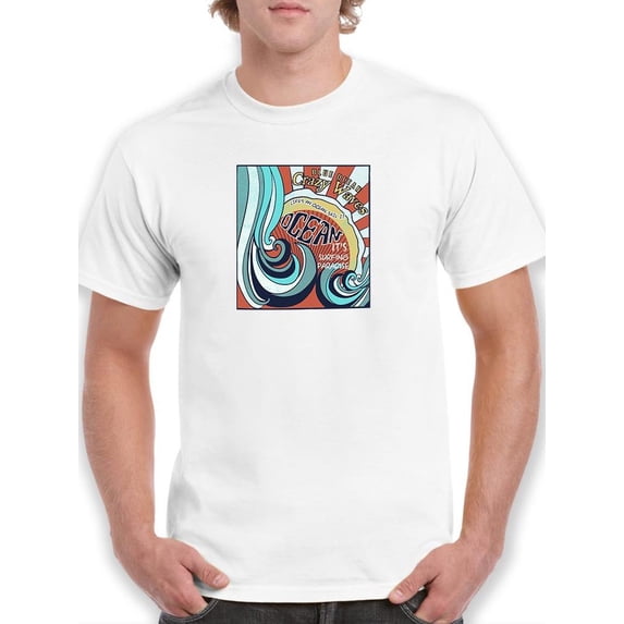 Ocean Dynamic Poster Art T-Shirt Men -Image by Shutterstock, Male Large