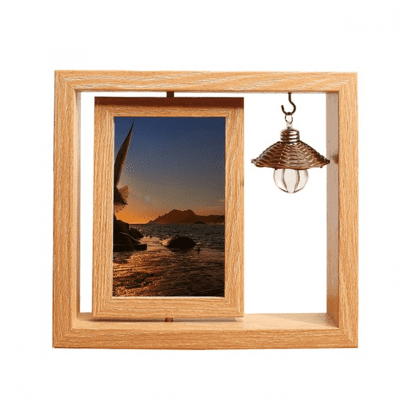 Ocean Eagle Science Nature Picture Wooden Rotating Picture Photo Frame 4x6
