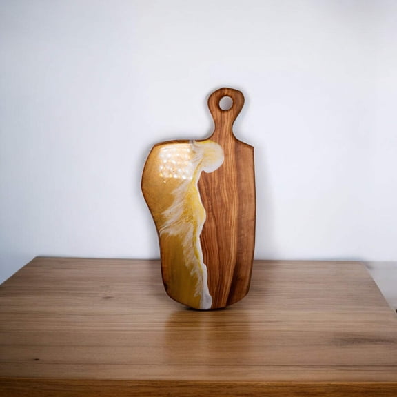 Ocean Wave Olive Wood Charcuterie Boards, Serving Board, Cutting Board