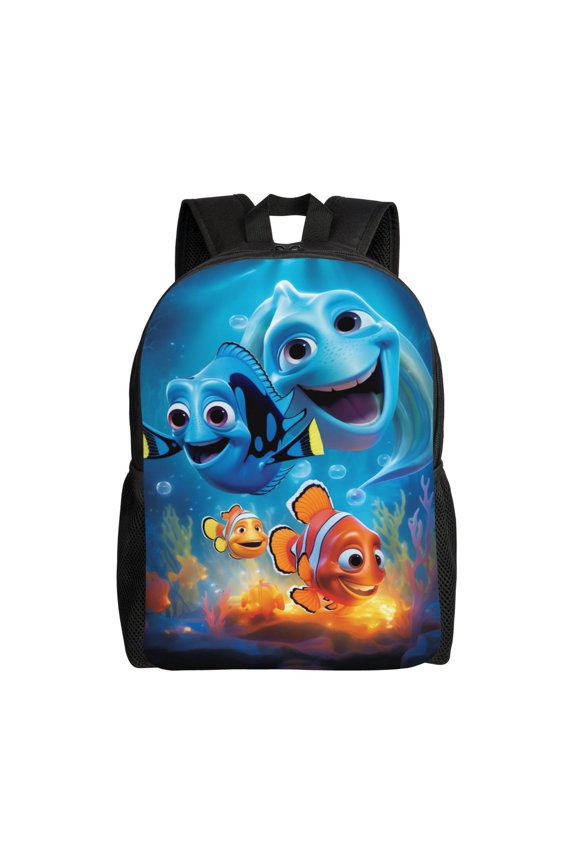 Ocean Explorer Art Backpack for Adults, Water Resistant Oxford Laptop Bag with 15 Inch Sleeve