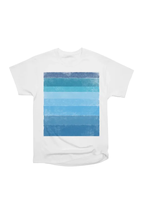 Ocean Fade Blue Gradient Texture Aesthetic T-Shirt Tee Gift For Him Merch For Her Apparel