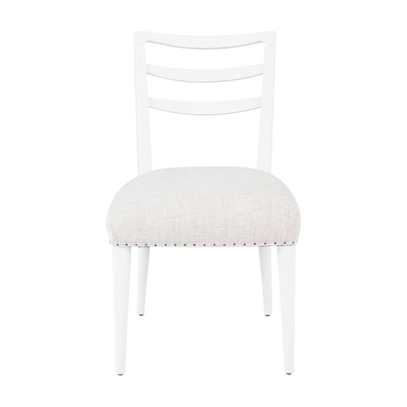 Ocean Finish, Ladderback Side Chairs - Ideal for Home Dining Rooms, Set of 2