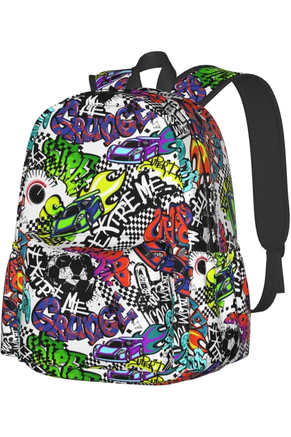 Butterflies Moths Flower Backpack School Bag Lightweight Bookbag Casual Daypack For Women Men Travel Laptop 16 Inch Unisex