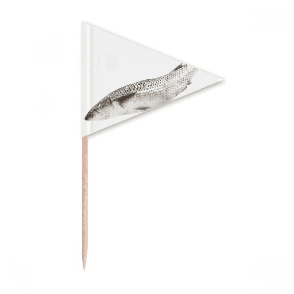 Ocean Fish Fresh White Art Deco Fashion Toothpick Triangle Cupcake ...