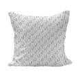 thumbnail image 1 of Ocean Fluffy Throw Pillow Cushion Cover, Sealife Nautical Anchor Fish and Hook Sealife Deep Waters Sketchy Image Art, Decorative Square Accent Pillow Case, 18" x 18", Grey and White, by Ambesonne, 1 of 5