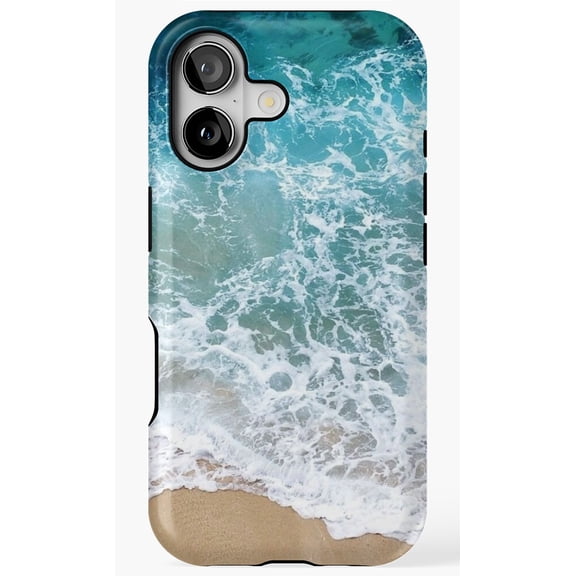 Ocean Foam Beach Water Splash Photography Phone Case for iPhone 17 16 15 14 13 12 11 Pro Max