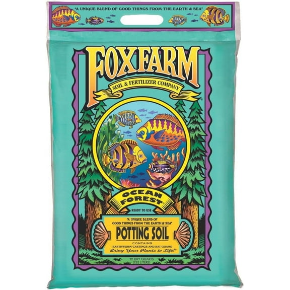 Ocean Forest Potting Soil, 12qt – Light, Aerated Texture, Designed for All Container Plants – pH Adjusted for Optimal Nutrient Uptake, Effectively Retains Moisture