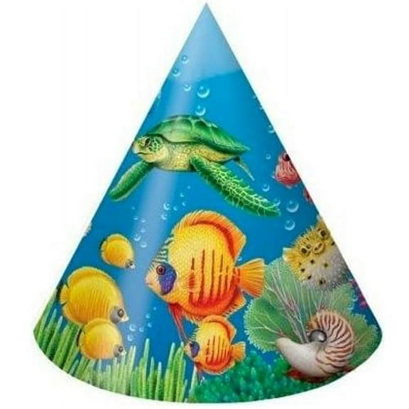 Ocean Friends Cone Hats (8ct)