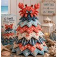 thumbnail image 1 of Ocean Friends DIY Patchwork Christmas Tree Kit, 3D Layered Marine Creature Hand Sewing Craft Set,Christmas Decorations, 1 of 6