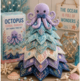 thumbnail image 1 of Ocean Friends DIY Patchwork Christmas Tree Kit Sea Turtle Dolphin Whale, Coastal Holiday Craft with Layered Fabric,Christmas Decorations, 1 of 6