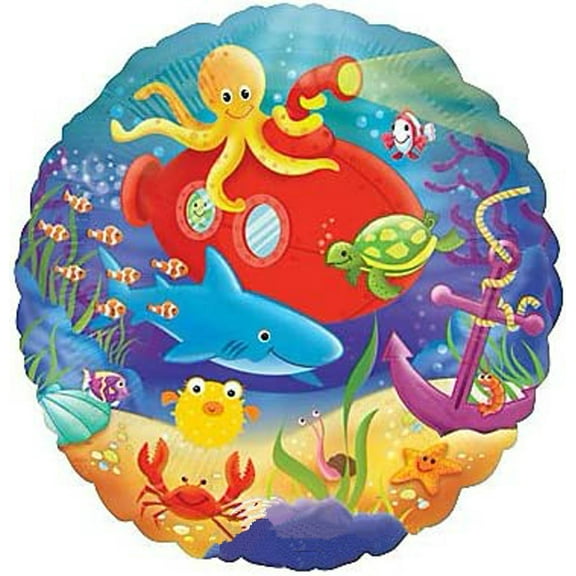 Ocean Fun Animals Under Sea 18 Inch Balloon