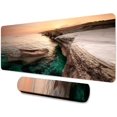 thumbnail image 1 of Ocean Game Mouse Pad 31.5x11.8 Inches Fantastic Nature Coastal Islands and Reefs Pattern Printed Mouse Pad for Home Studio Keyboard Table Mat BDHYMN25, 1 of 5