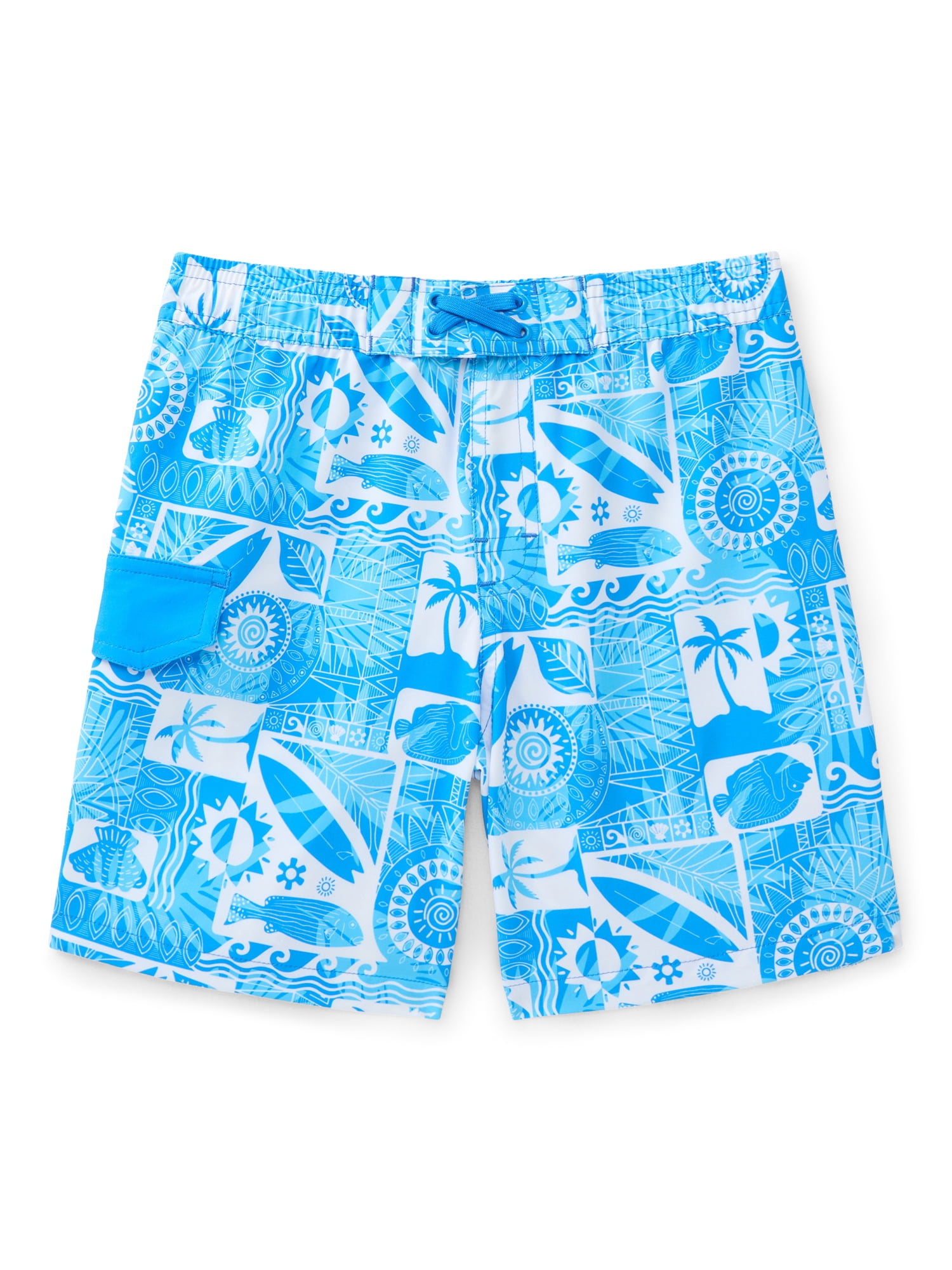 Ocean Gear Boys Swim Trunks, 7" Inseam, Sizes 4-18