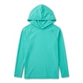 thumbnail image 1 of Ocean Gear Boys Long Sleeve Hooded Rash Guard Swim Top, Sizes 4-18, 1 of 4