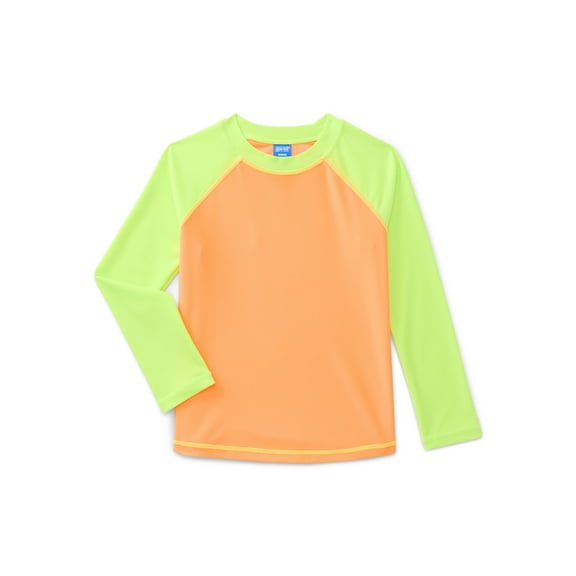 Ocean Gear Boys Rash Guard Swim Top with Long Sleeves, Sizes 4-18