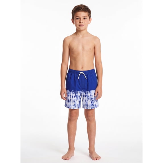 Ocean Gear Boys Print 6 inch Swim Trunk with Compression Liner , Sizes 4-18