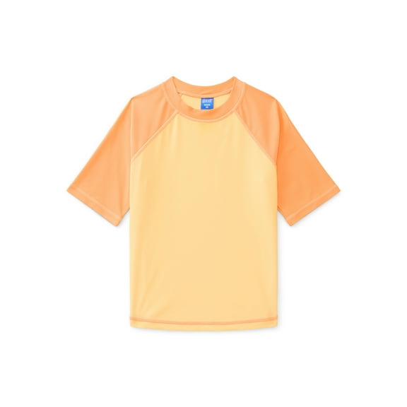 Ocean Gear Boys Rash Guard Swim Top with Short Sleeves, Sizes 4-18
