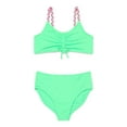 thumbnail image 1 of Ocean Gear Girls Braided Bikini Top and Mid-Rise Bottoms Swim Set, 2-Piece, Sizes 4-18, 1 of 3