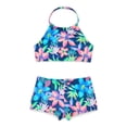 thumbnail image 1 of Ocean Gear Girls Halter Bikini Top and Boyshorts Swim Set, 2-Piece, Sizes 4-18, 1 of 3